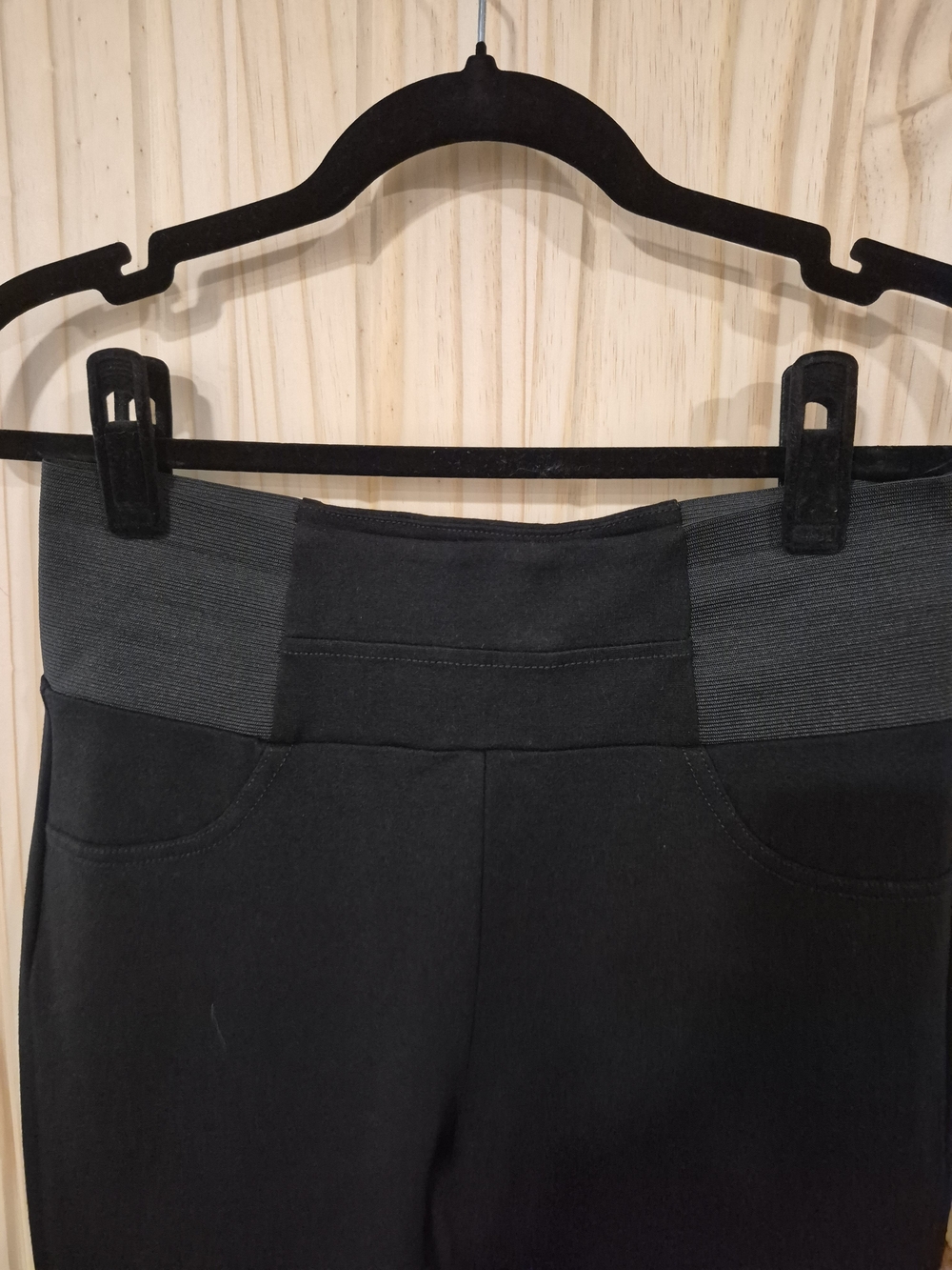 Black Stretch Ponte Pants
